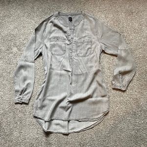 Midi Long-Sleeved Dress-Shirt